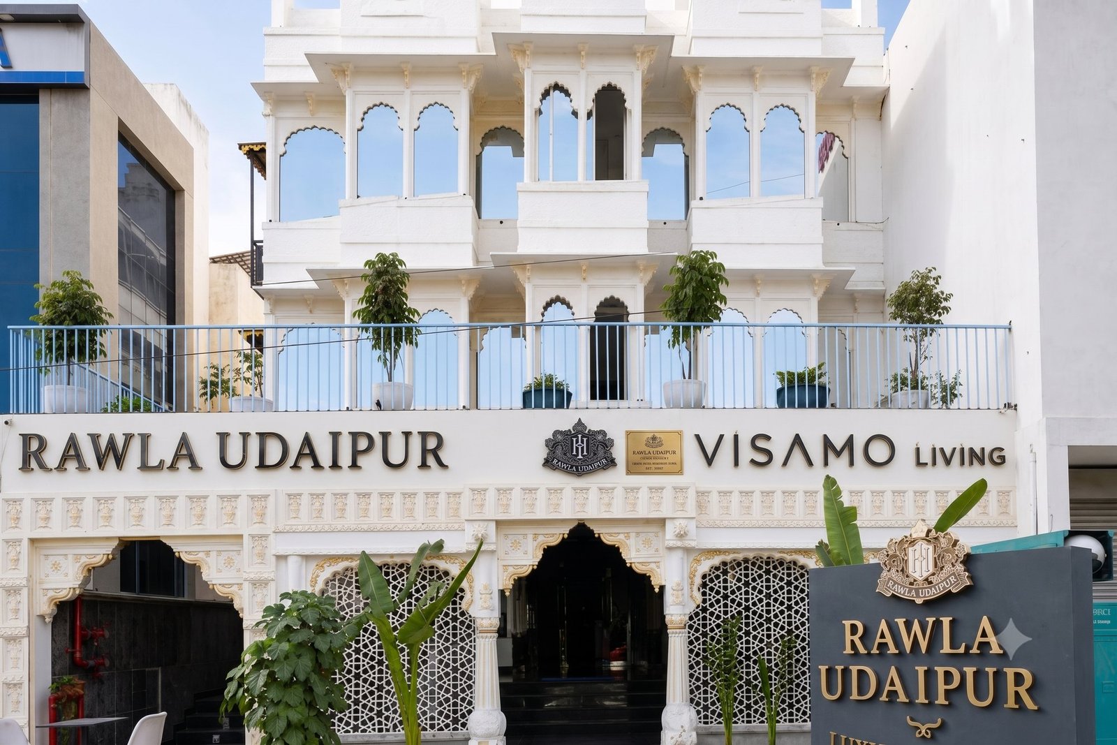 Rawla Udaipur hotel facade on Balicha Road, Udaipur